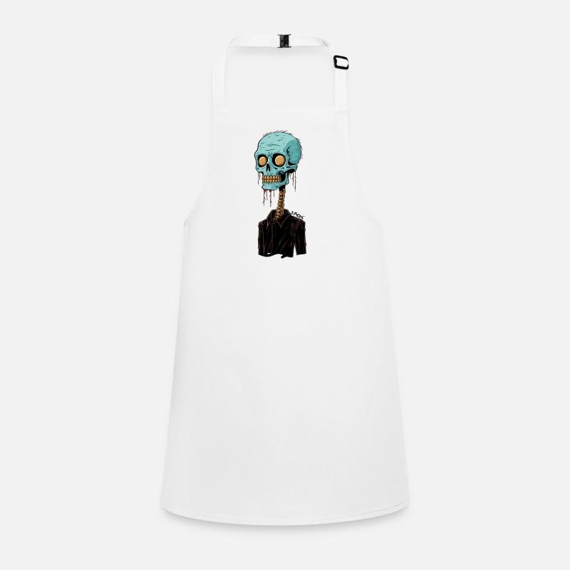 Skull, skeleton, zombie interview Children's Apron