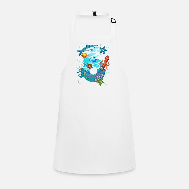 6th Birthday Sea Creatures Children's Apron
