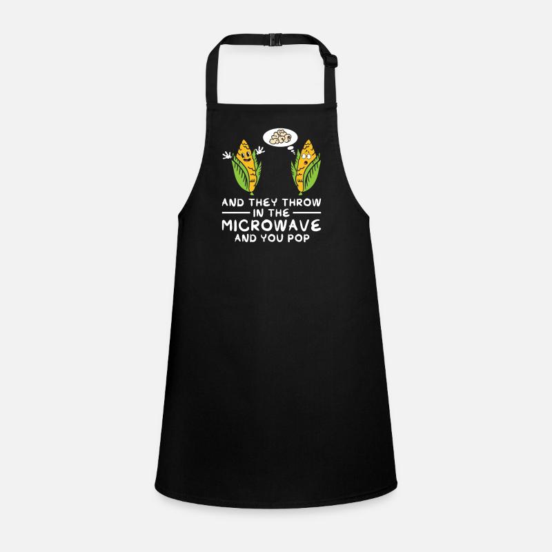 Popcorn Joke Anime Pop-corn Kawaii Popped Popcorn Children's Apron