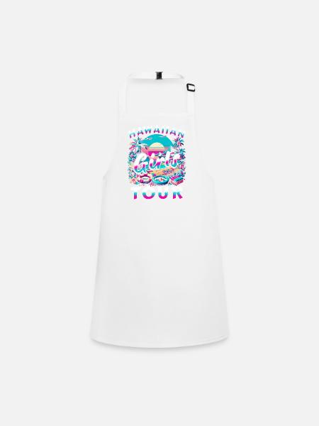 Hawaiian Girls Tour - Children's Apron - white - Front
