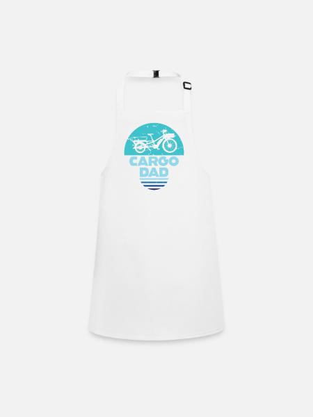 Cargo Dad Cargo Bike Cargo Bike - Children's Apron - white - Front