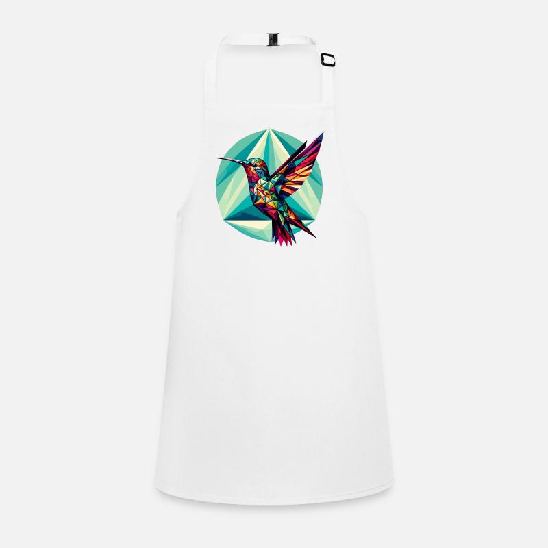 Colibri dans la représentation polygonale Tablier Enfant