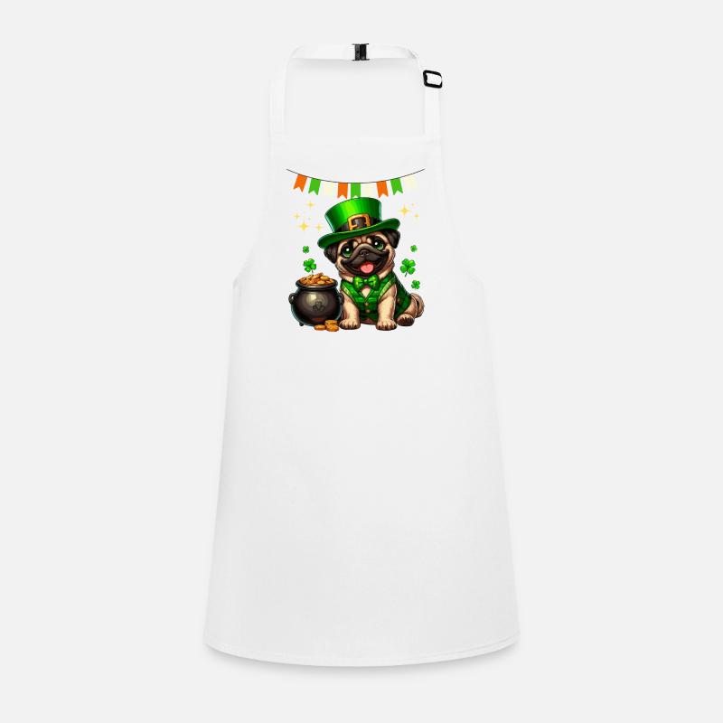 Pug St. Patrick's Day Ireland Irish Dog Cute Children's Apron