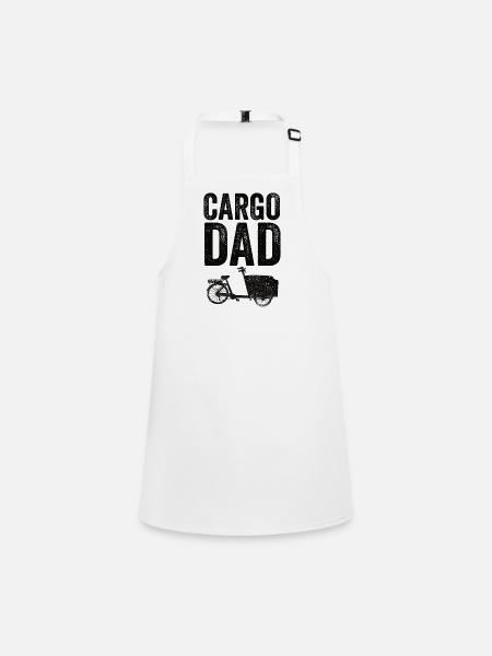 Cargo Dad Cargo Bike Cargobike - Children's Apron - white - Front