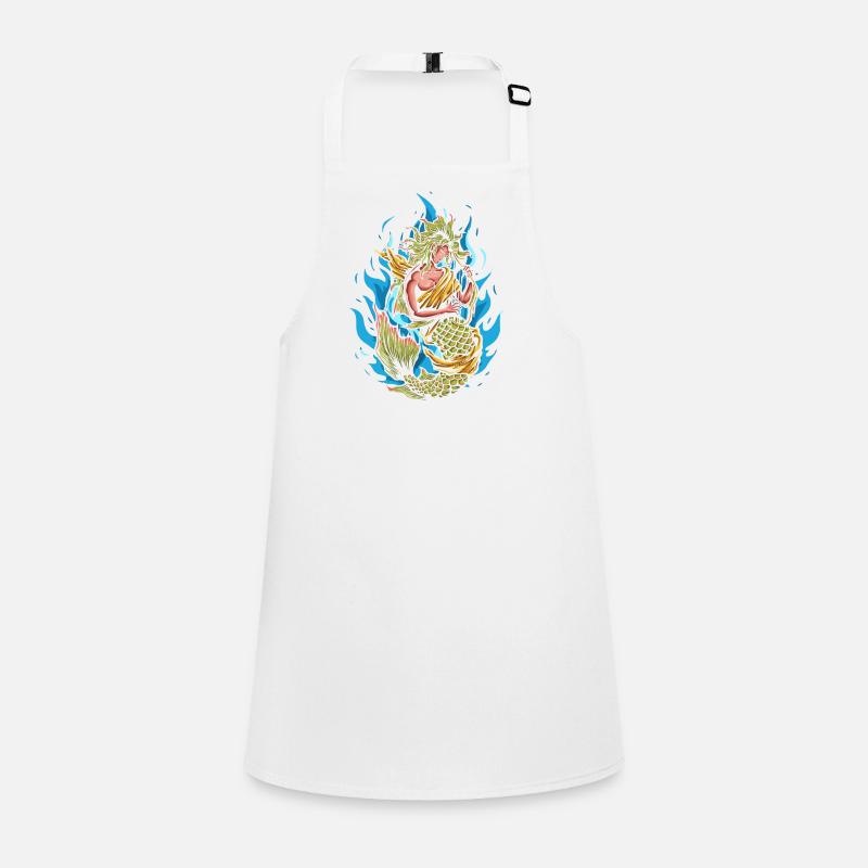 Mermaid playing harp Children's Apron