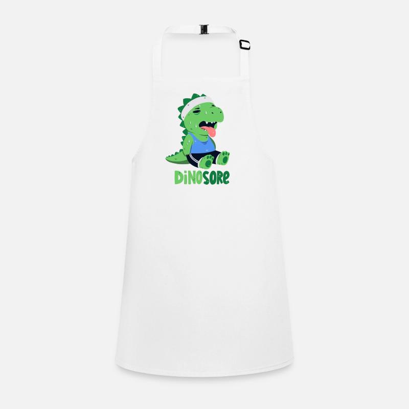 Dino with sore muscles Children's Apron
