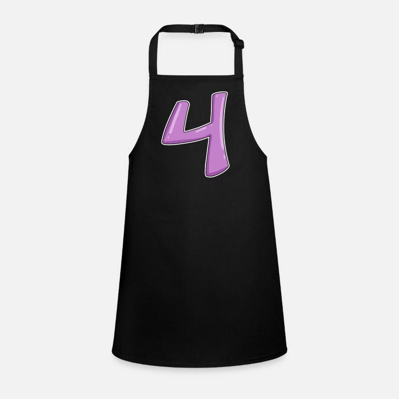 4 - Four Number Number Children's Apron