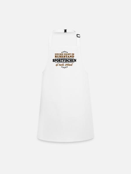 Retirement Pensioner Pensioner Sport fisherman - Children's Apron - white - Front