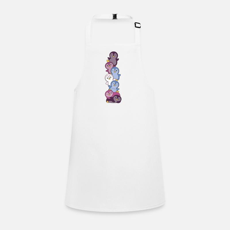 Non Conforming Flag Pride LGBTQ Cute Penguin Children's Apron