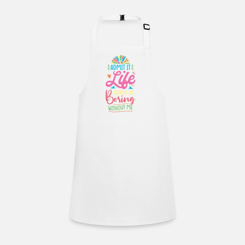 Joie de vivre Colourful message Children's Apron