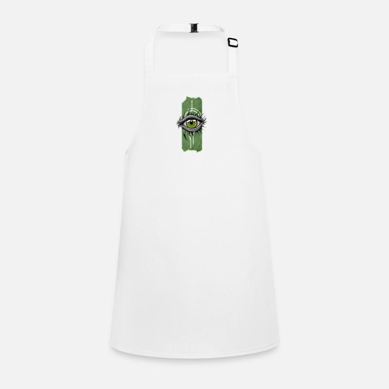 Evolving Gaze: Reptile Eye Children's Apron