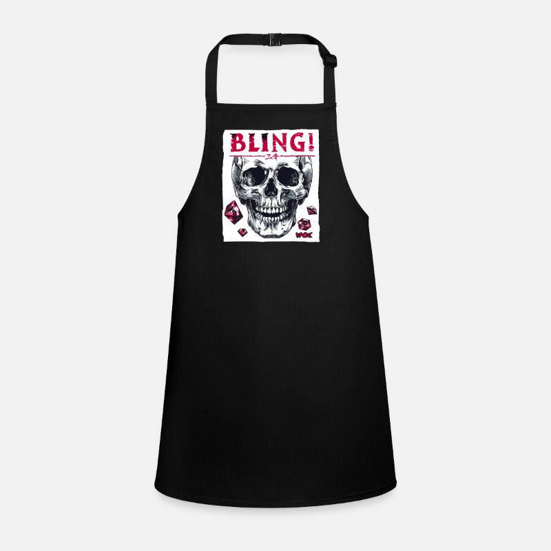 Diamonds, rubies and skulls Children's Apron