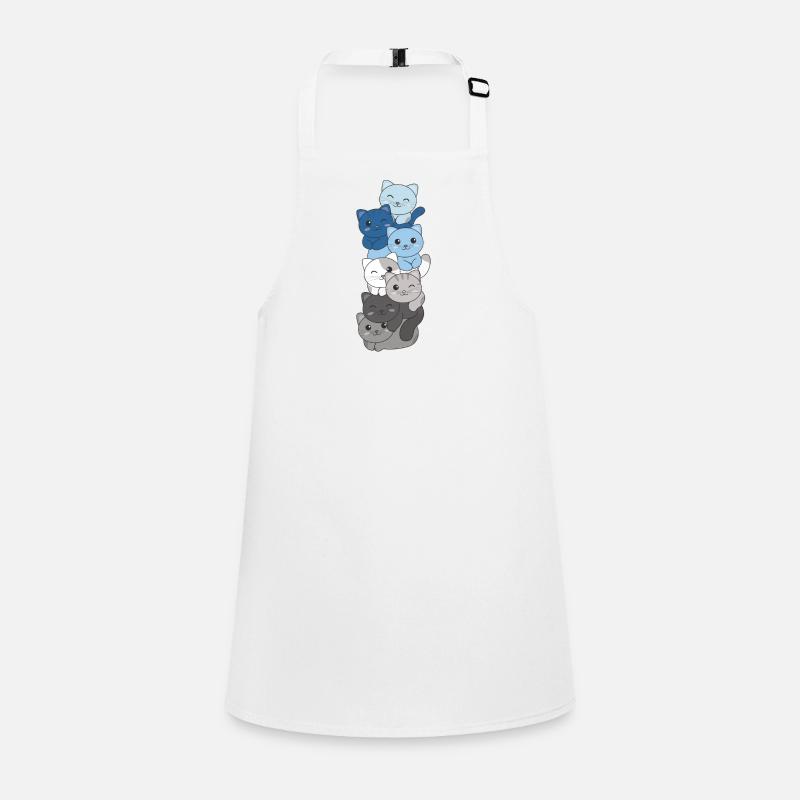 Faunflux Flag Pride LGBTQ süßer Katze Stapel Schürze für Kinder