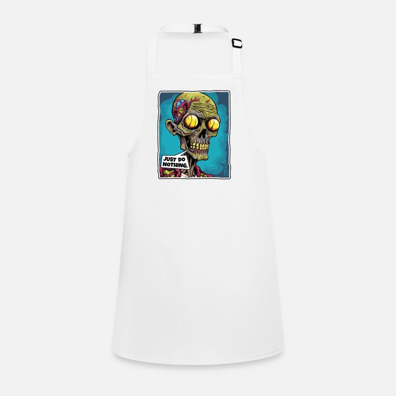Zombie Skull Skeleton: Do Nothing Children's Apron