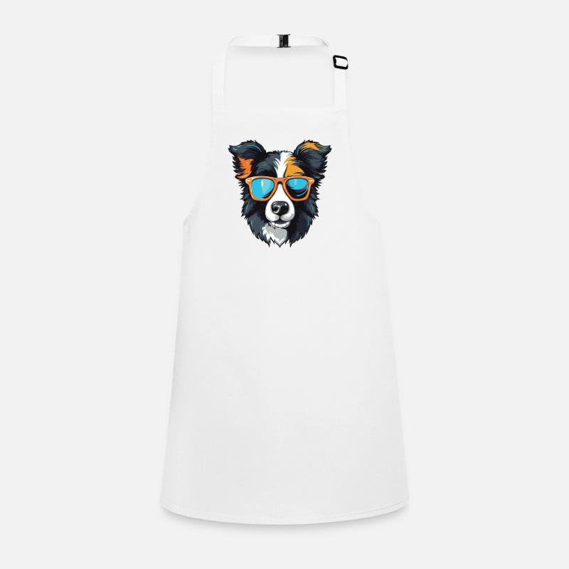 Border Collie Tête De Chien Cool Tablier Enfant