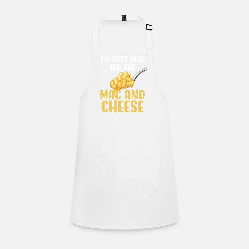Ich bin nur wegen des Mac & Cheese hier Schürze für Kinder