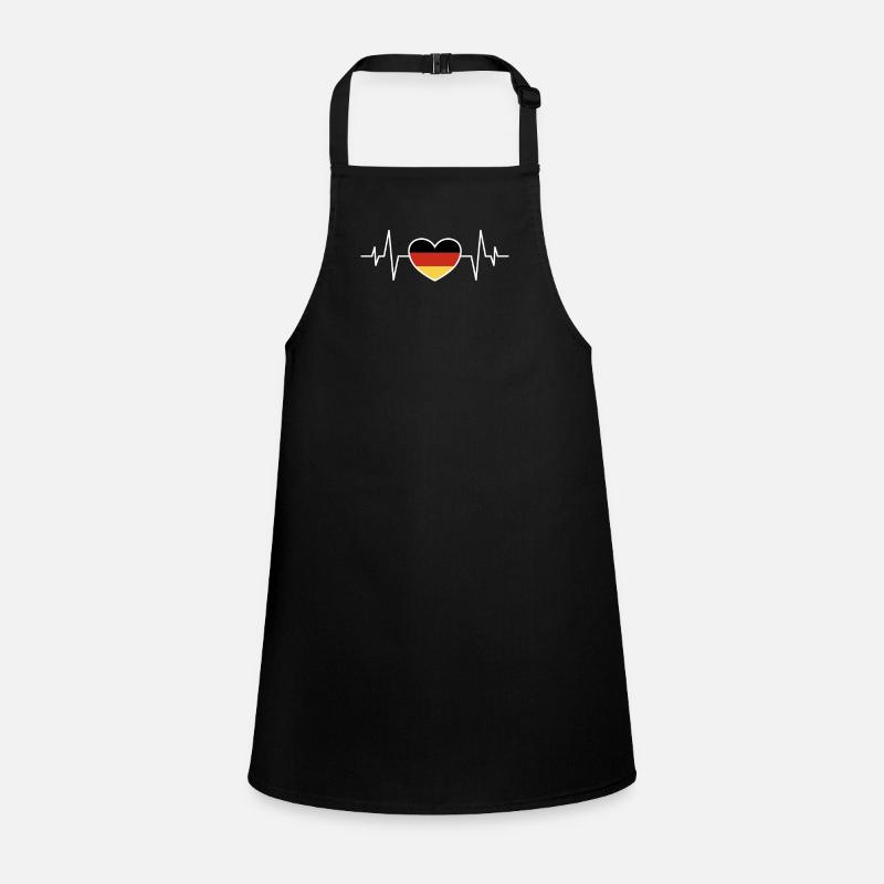 Germany Heart Heartbeat Children's Apron