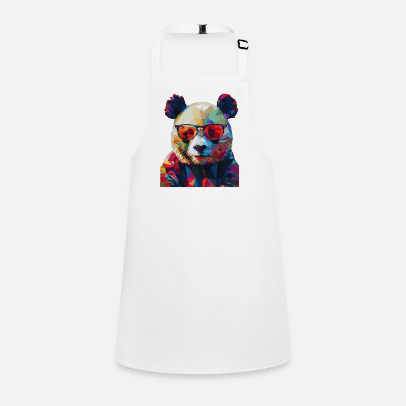Geometric Panda 1 Children's Apron