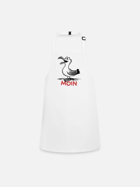 Moin Seagull - Children's Apron - white - Front