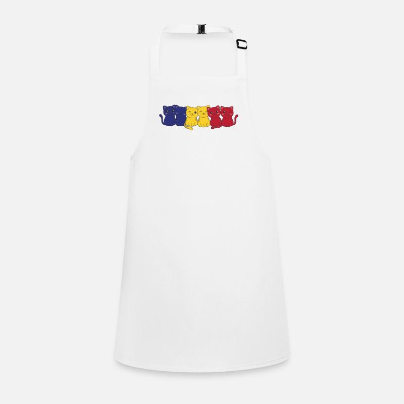 Drapeau roumain Chat roumain Roumain Chats roumains Tablier Enfant