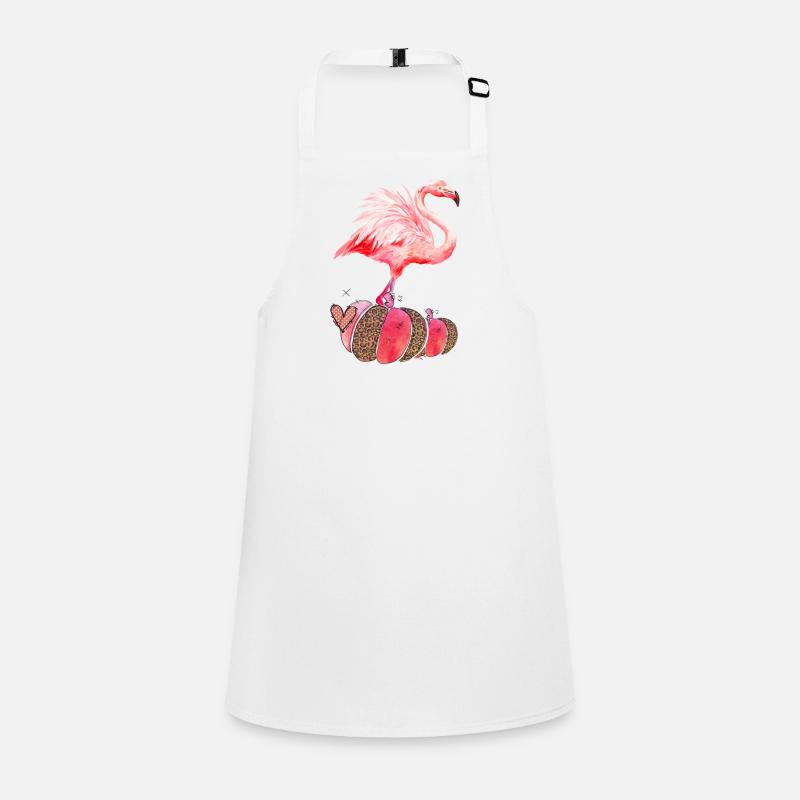 Fall Flamingo Pumpkin Thanksgiving Children's Apron