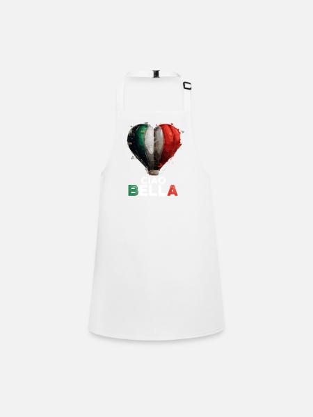 Ciao Bella - Children's Apron - white - Front