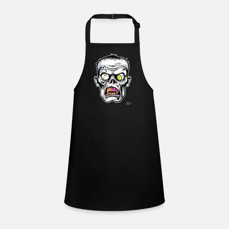 Crâne de zombie pâle super drôle Tablier Enfant