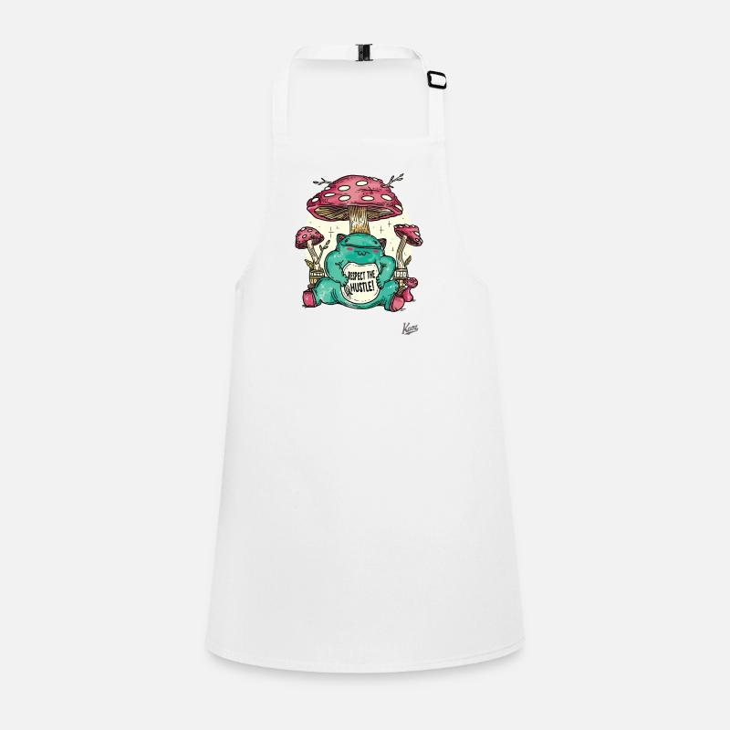 Grosse petite grenouille monstre et champignons Tablier Enfant