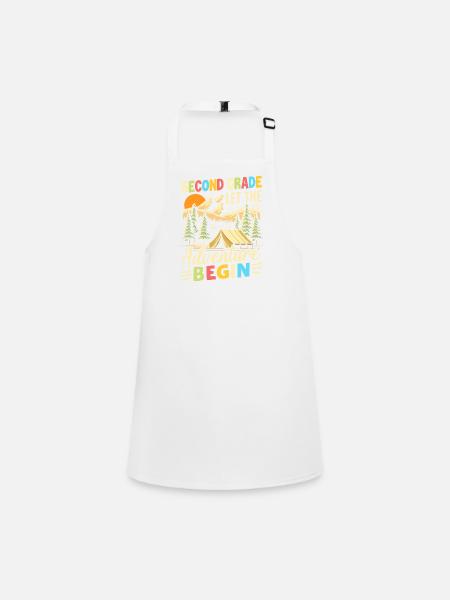 Second Grade Let The Adventure Begin - Children's Apron - white - Front