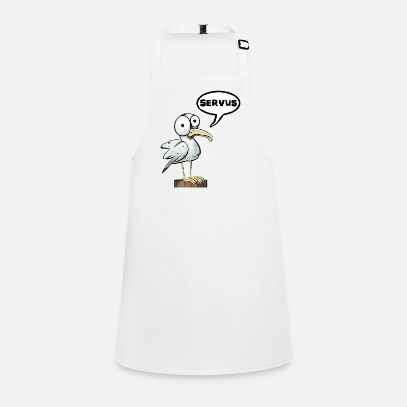 servus mouette mer du Nord mer Baltique humeur mouette Tablier Enfant