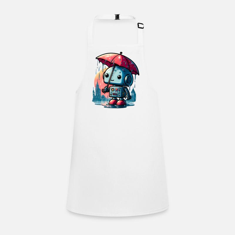 Parapluie Rose Robot Pluie Tablier Enfant