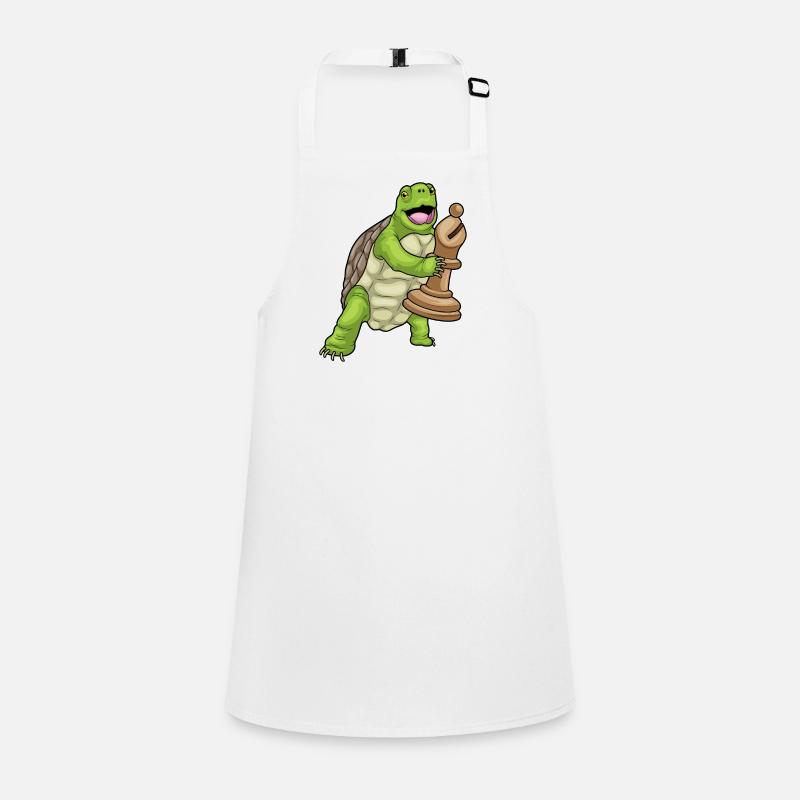 Turtle Chess Piece Bishop Chess Children's Apron