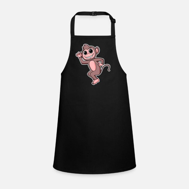 Monkey Motif Animal Children's Apron