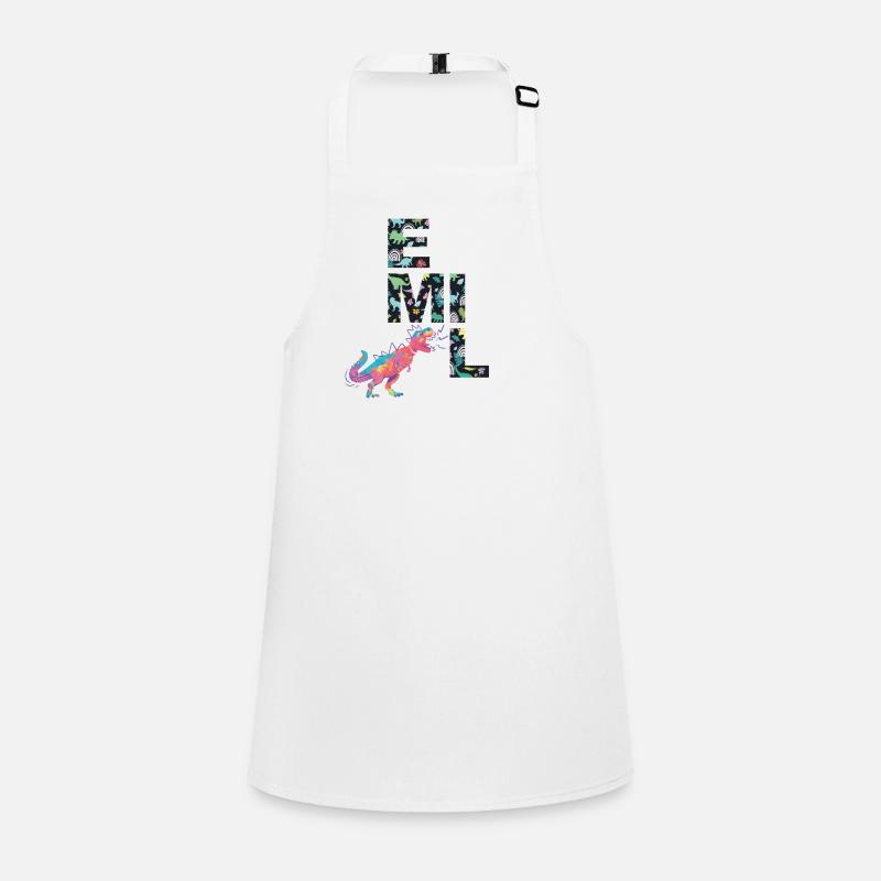 EMIL - Beautiful boy name with dinosaur Children's Apron
