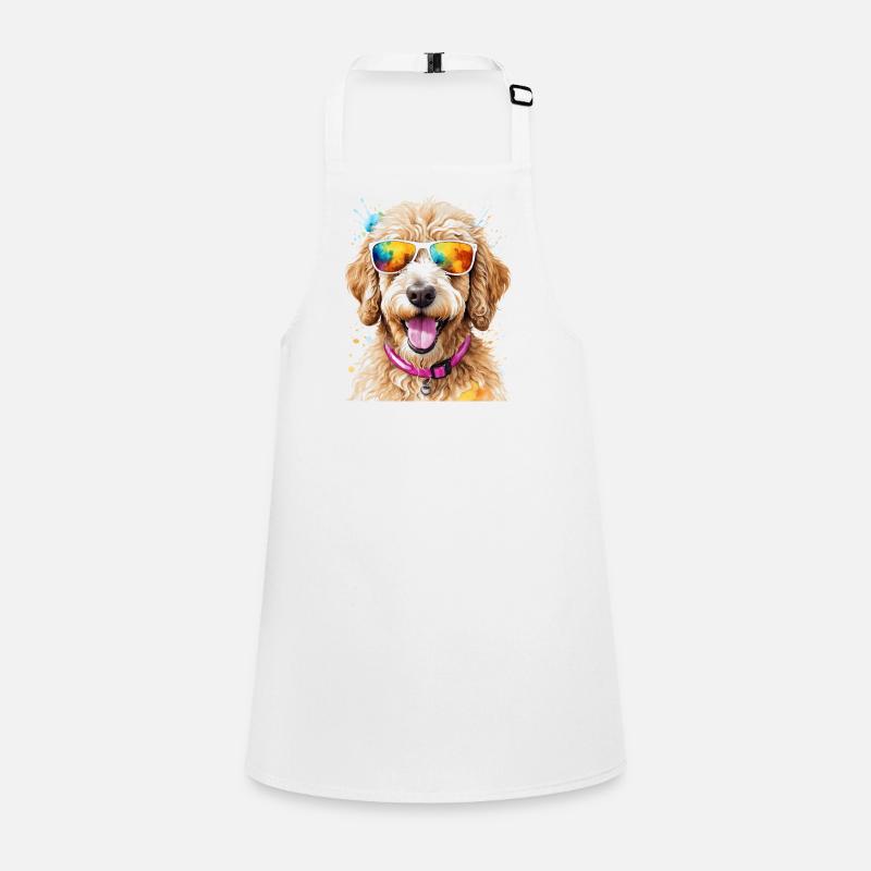 Goldendoodle Sonnenbrille Hund Tier Design Print Schürze für Kinder