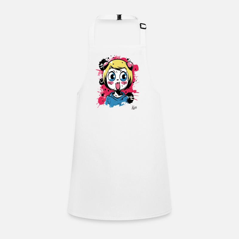 Color Explosion : La vilaine fille chat graffiti Tablier Enfant
