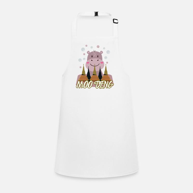 Moo Deng Mignon Hippopotame Bébé Animal Tablier Enfant