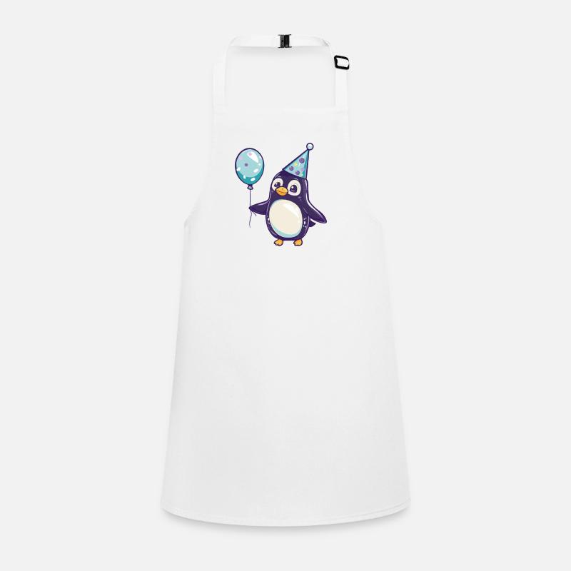 Pinguin Geburtstag Comic Schürze für Kinder