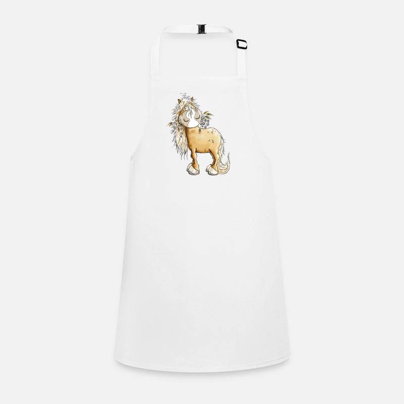 Droll Horse I Motif de cheval pour cavaliers Tablier Enfant