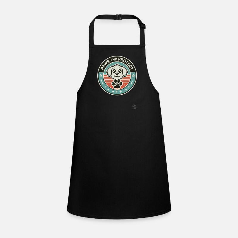 Chien Motif « Pattes et Protéger » Chien Mignon Tablier Enfant