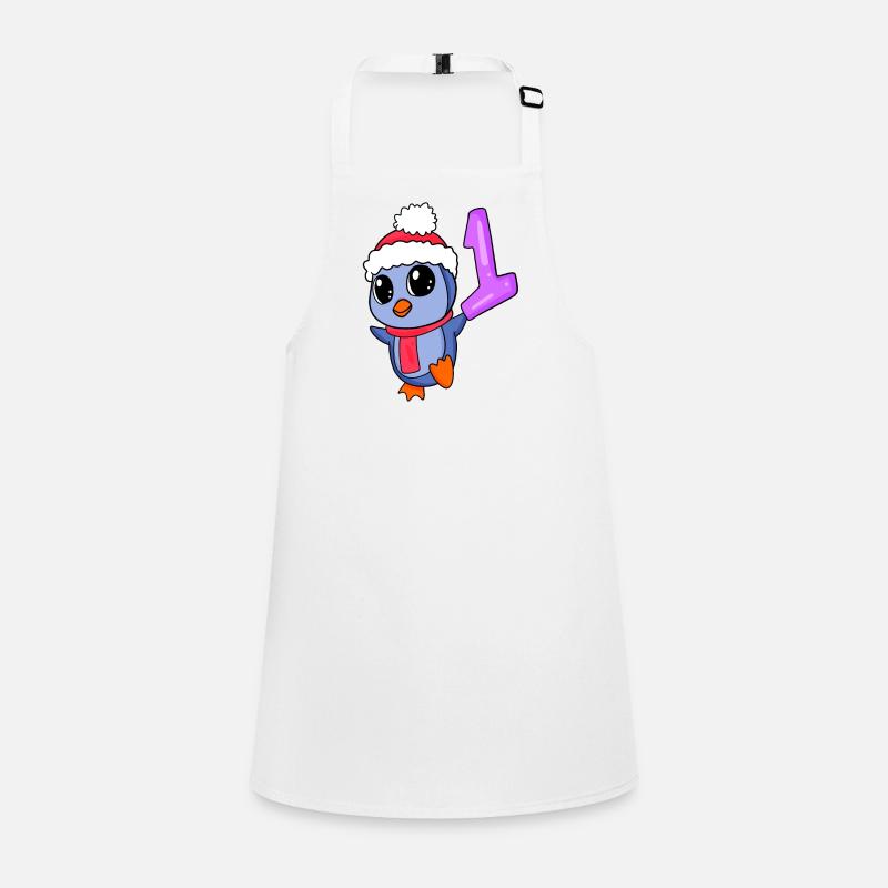 Number 1 Number One - Penguin Motif Children's Apron