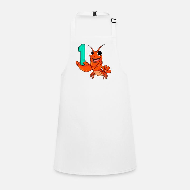 Number 1 Number One - Lobster Motif Children's Apron