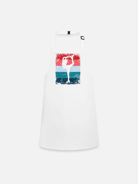 Figure Skating Figure Skating Skating - Children's Apron - white - Front