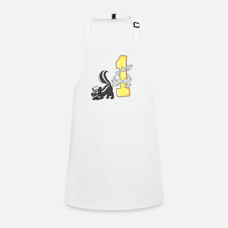 Number 1 Number One - Skunk Motif Children's Apron