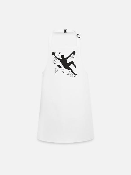 Boulderer Colorsplash Boulder Bouldering - Children's Apron - white - Front
