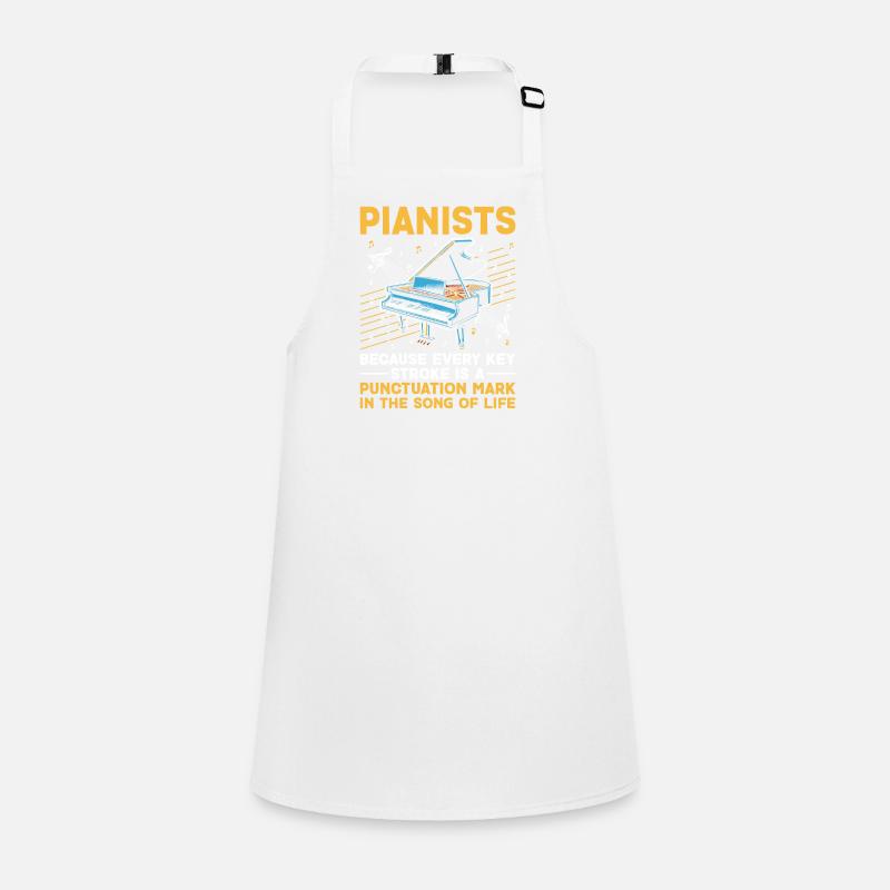 Pianistes parce que chaque trait de touche est une ponctuation Tablier Enfant