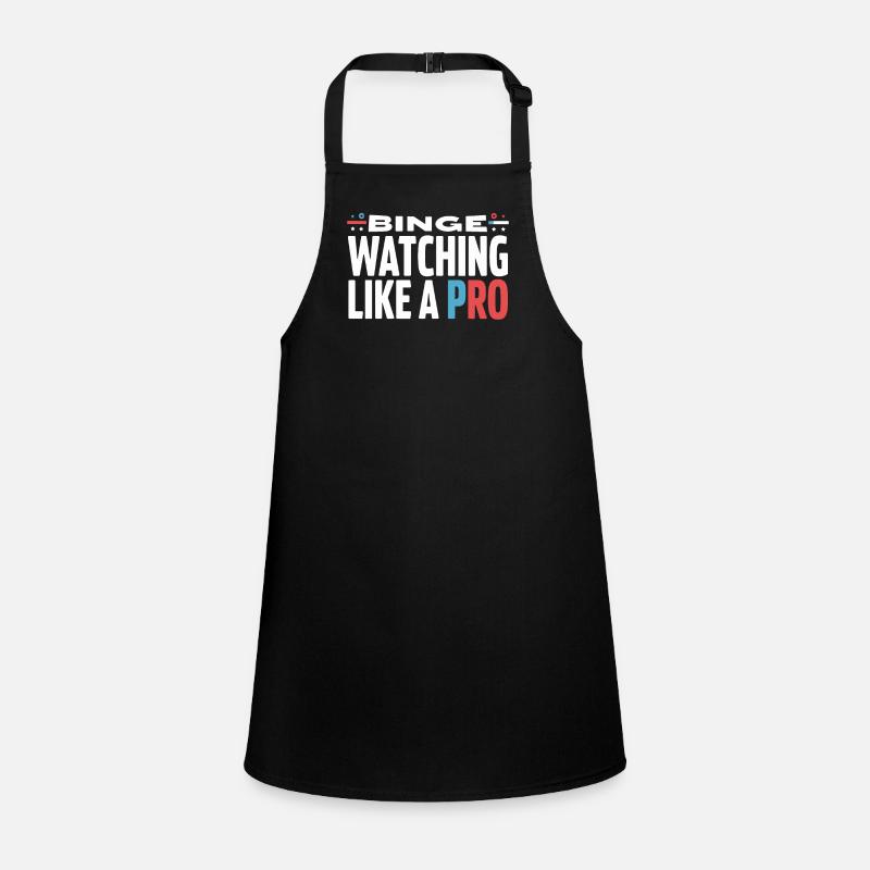 Binge Watching TV Marathon for Streaming Addicts Children's Apron