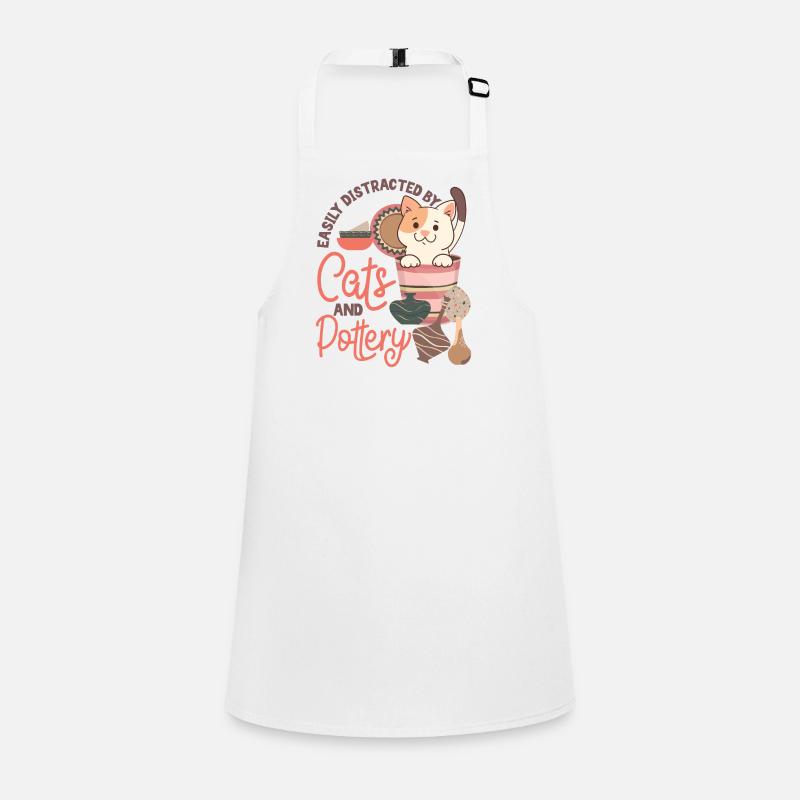 Pottery Ceramics Artist Cat Easily Children's Apron