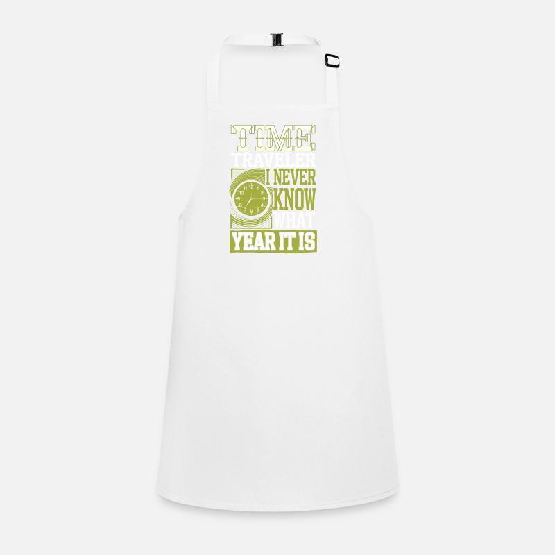 Time travel sci-fi enthusiast and time machine Children's Apron