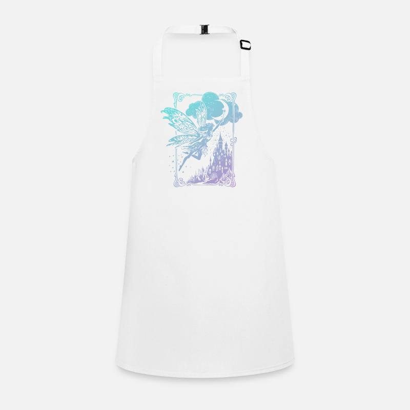 Fee im Scherenschnitt Vintage Look Schürze für Kinder